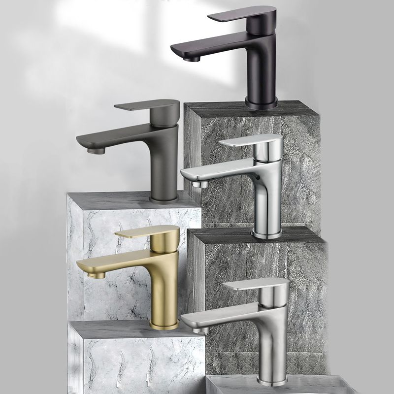 Modern Vessel Faucet Copper Single Handle Low Arc Vessel Faucet for Home