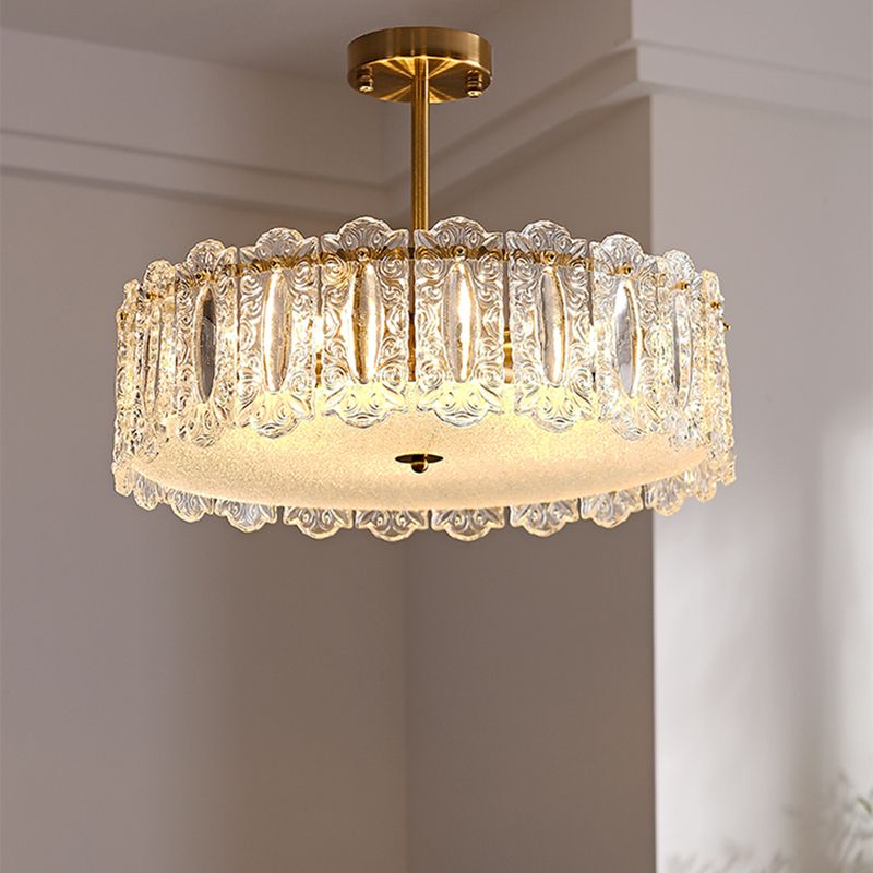 Nordic Flush Mount Light Minimalist Flush Mount Ceiling Light Fixture with Glass Shade