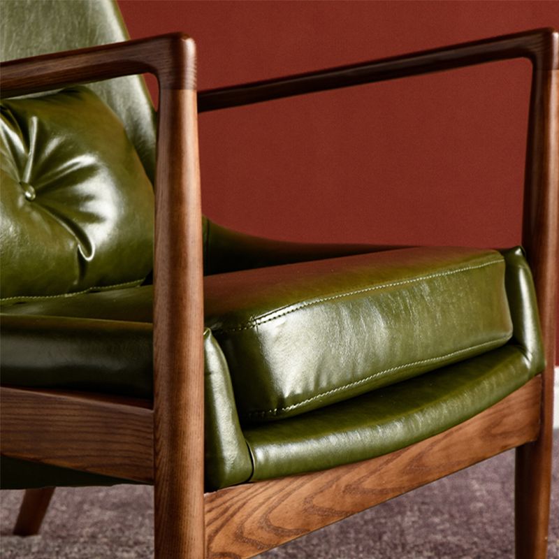 Contemporary Arms Included with Pillow Basic Four Leg Accent Armchair
