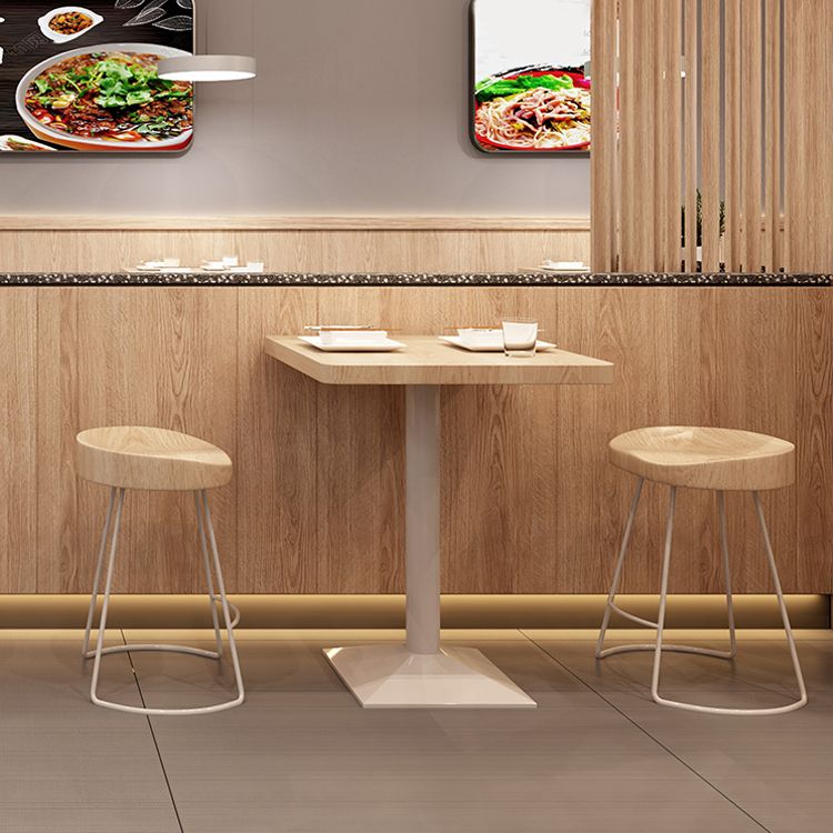 Industrial Dining Room Table Home Kitchen Dinner Furniture with Metal Base