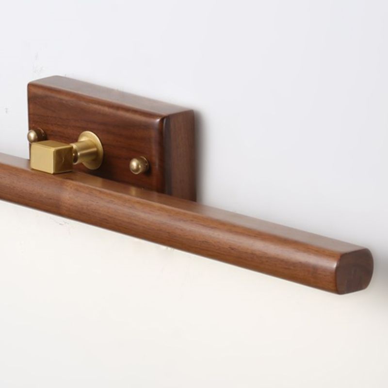 Modern Wooden Makeup Mirror Light Rotatable LED Mirror Lamp Fixture for Bathroom