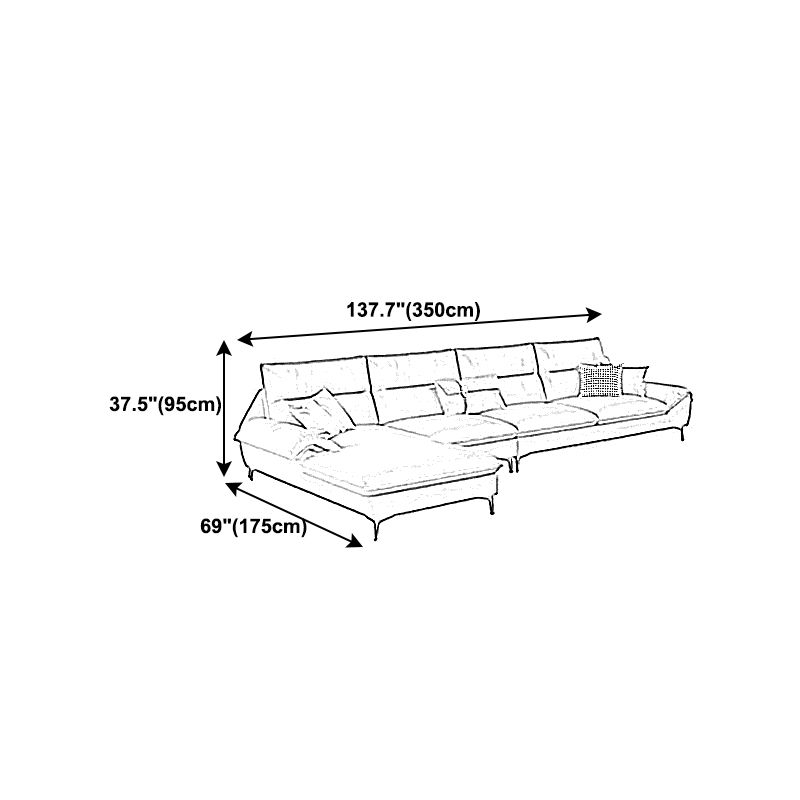 Cuscino cucito posteriore in fico di cuscino in pelle divano