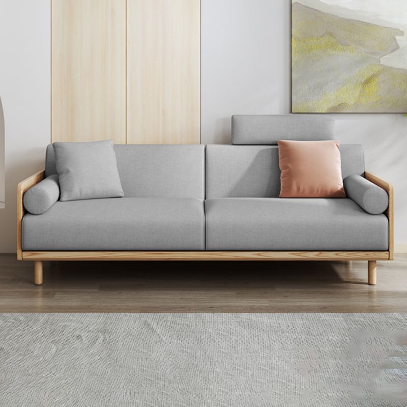 Linen  Modern Sofa 33"W P Sofa Pillow Top Arm for Living Room