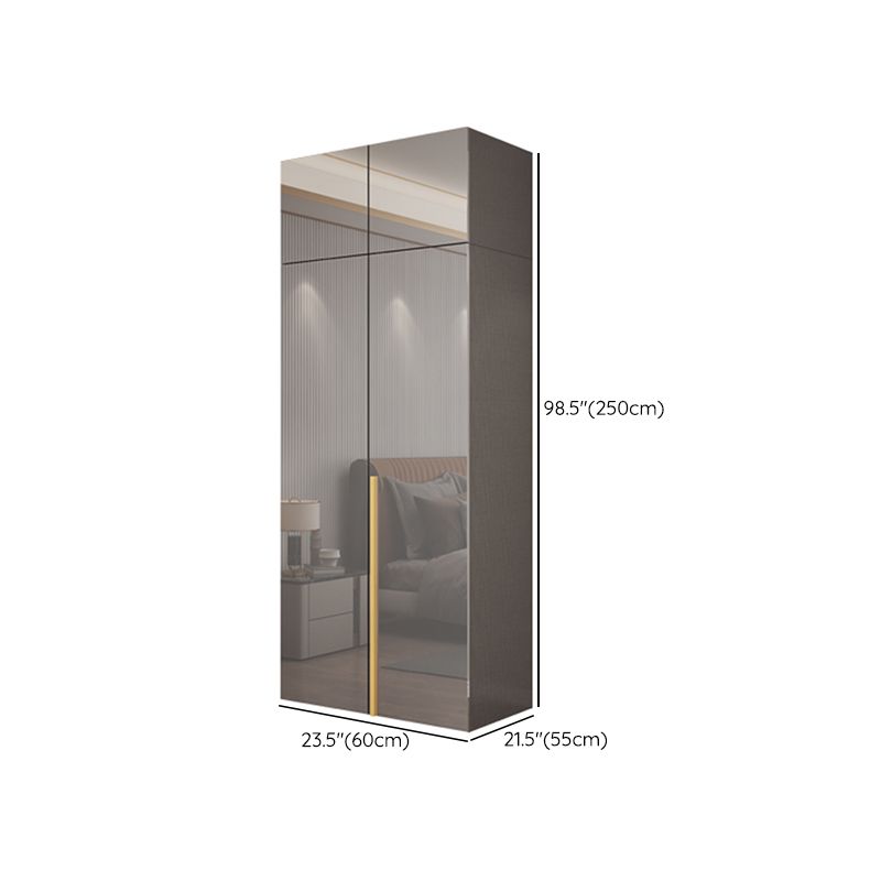 Engineered Wood Wardrobe Closet with Shelves Modern Wardrobe Cabinet for Home