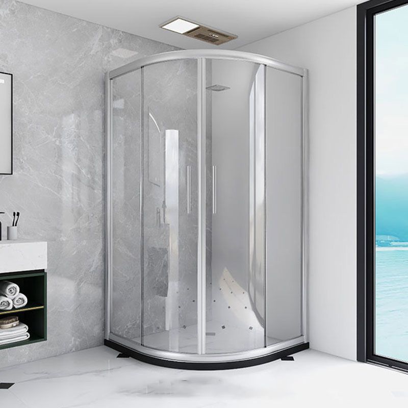 Stainless Steel Frame Shower Enclosure with Double Door Handles
