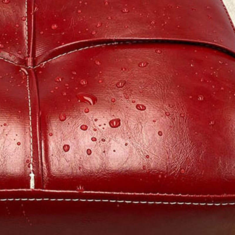 Leather Pouf Ottoman Whole Colored Water Resistant Square Tufted Pouf Ottoman