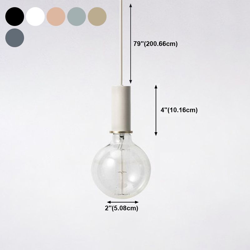 Bulb mini ciondolo mini ciondolo in stile industriale in metallo appeso per sala da pranzo