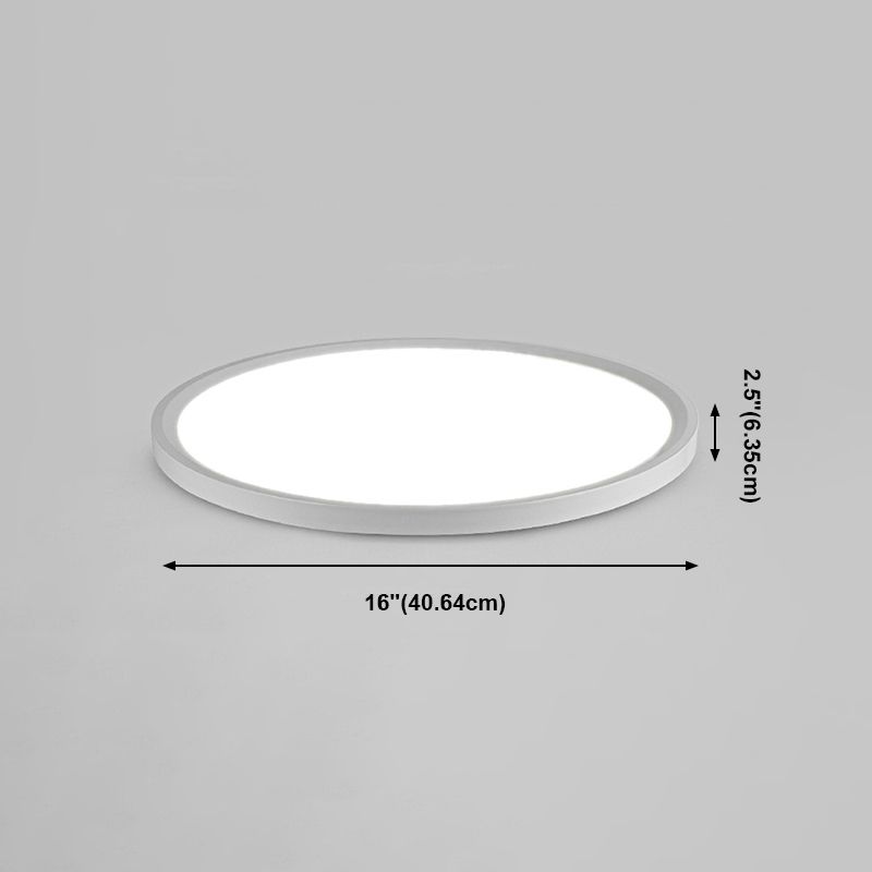 Aluminium Circular LED Ceiling Light in Modern Concise Style Acrylic Indoor Ceiling Fixture