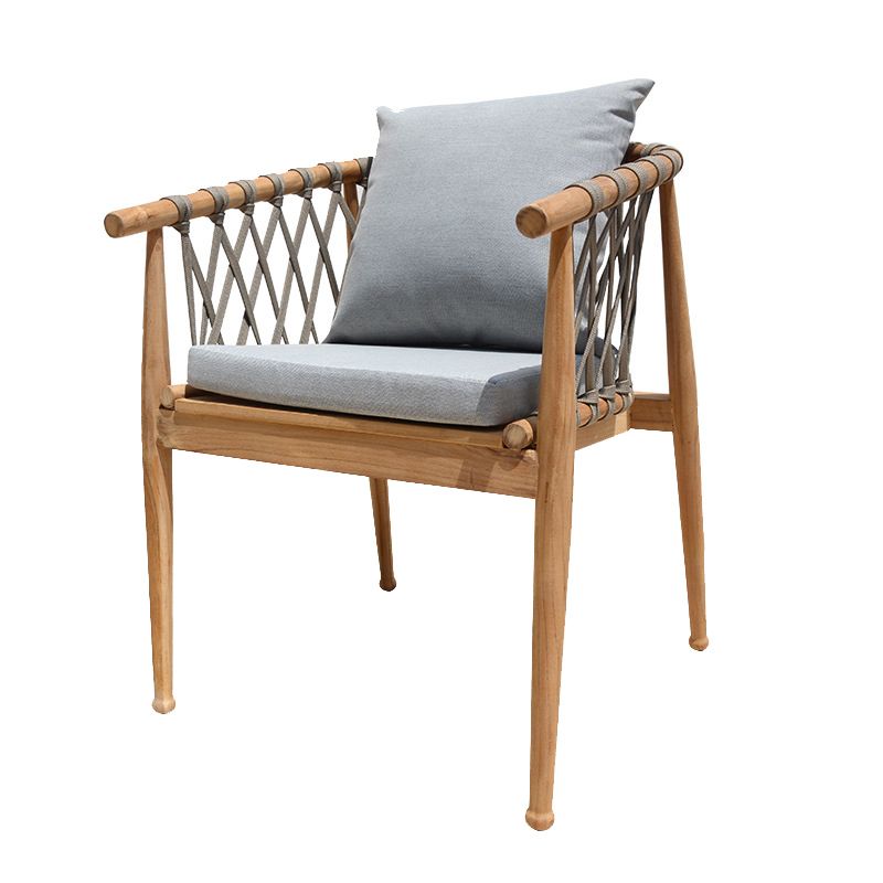 Bohemian Style Dining Set 1/4/5 Pieces Wood Dining Table Set for Patio