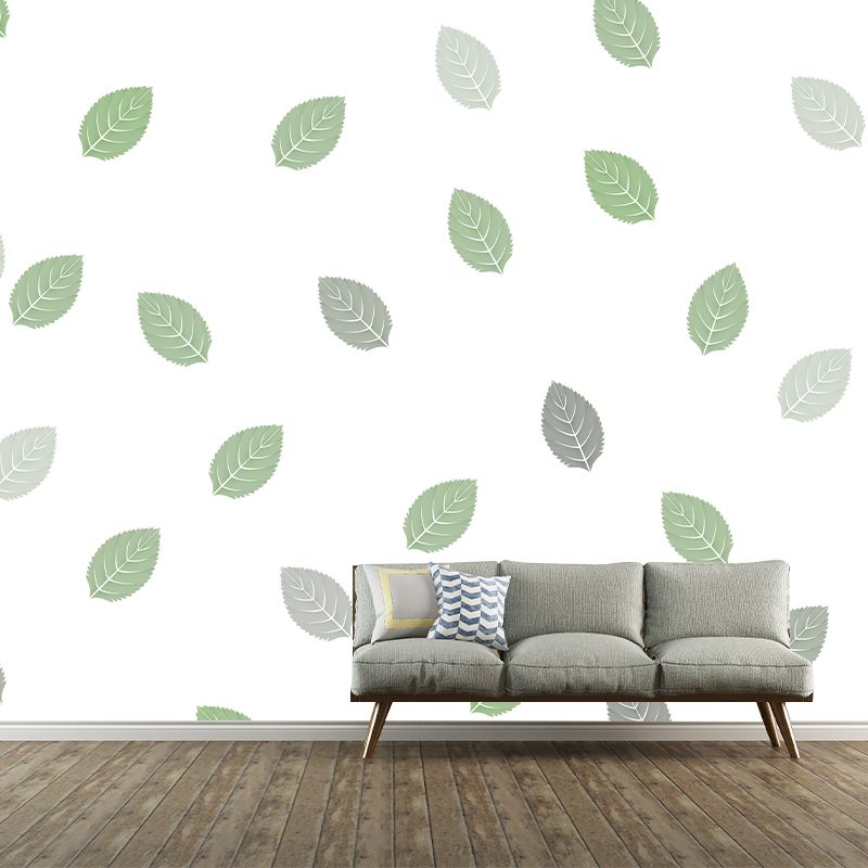 Kleurrijke illustratie muurschildering tropische planten decoratief milieuvriendelijk voor decoratie