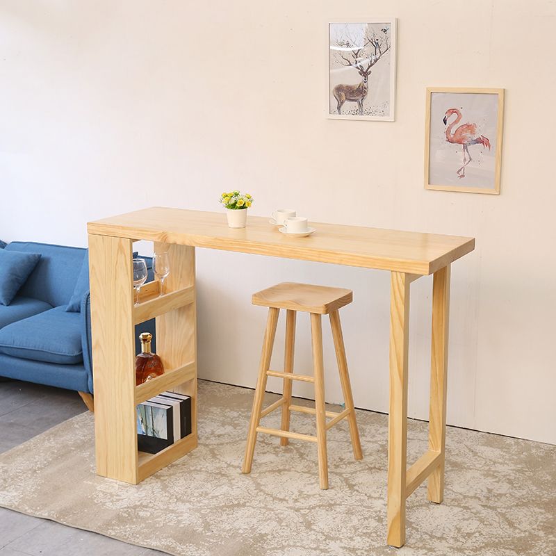 Industrial Counter High Stool Solid Wood Backless Counter-high Stool