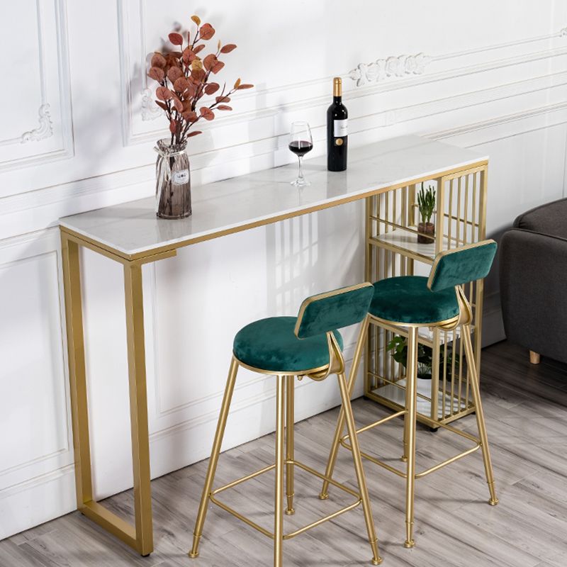 Modern Style Rectangle Bar Table Storable Table for Living Room