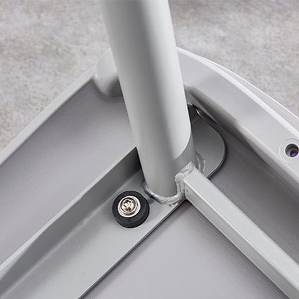 Indoor Glam Low Back Bar Stool Armless Metal and Plastic Bar Stool