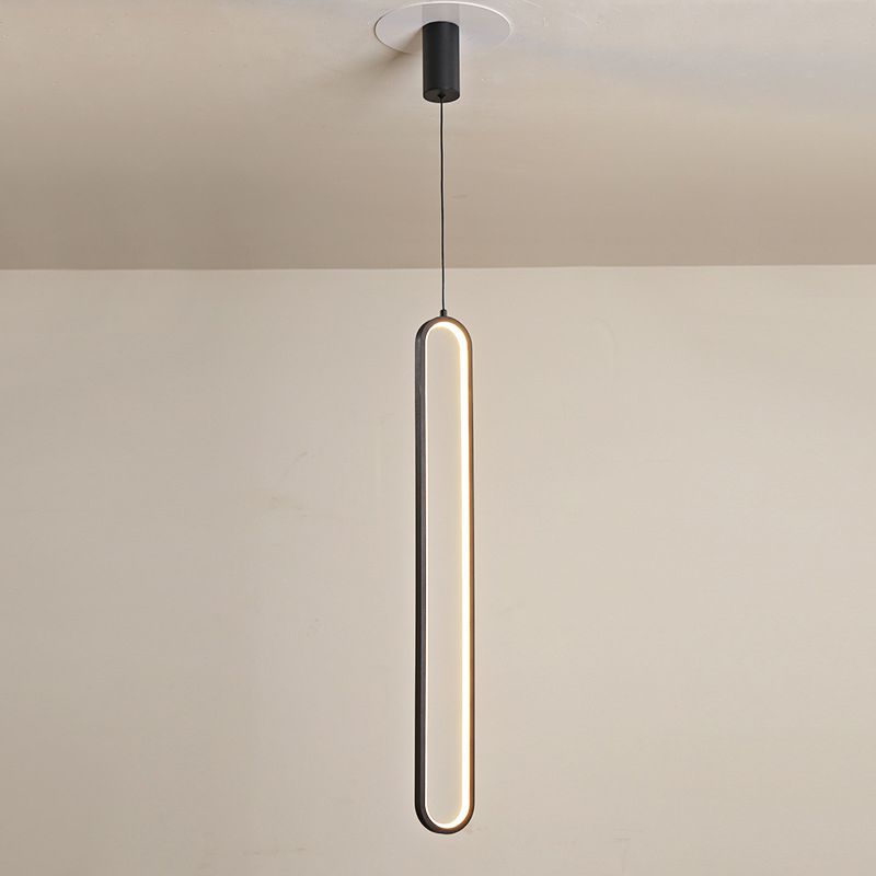 Luci a sospensione a sospensione lineare moderna Metal 1 Luce Light Light