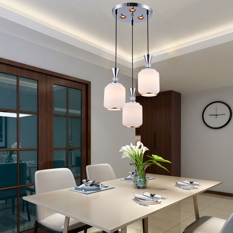 Suspension cylindrique moderne