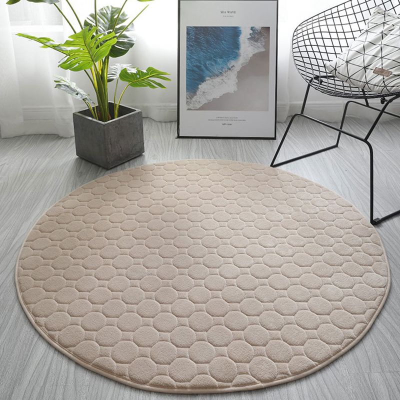 Chique woonkamer tapijt vaste kleur polyester gebied tapijt niet-slip achterste backing area tapijt