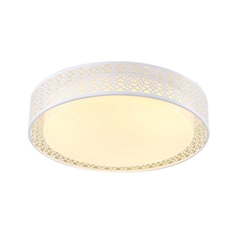Acryl holle ronde plafondlicht moderne stijl led spoelplafondlamp in wit voor volwassen slaapkamer