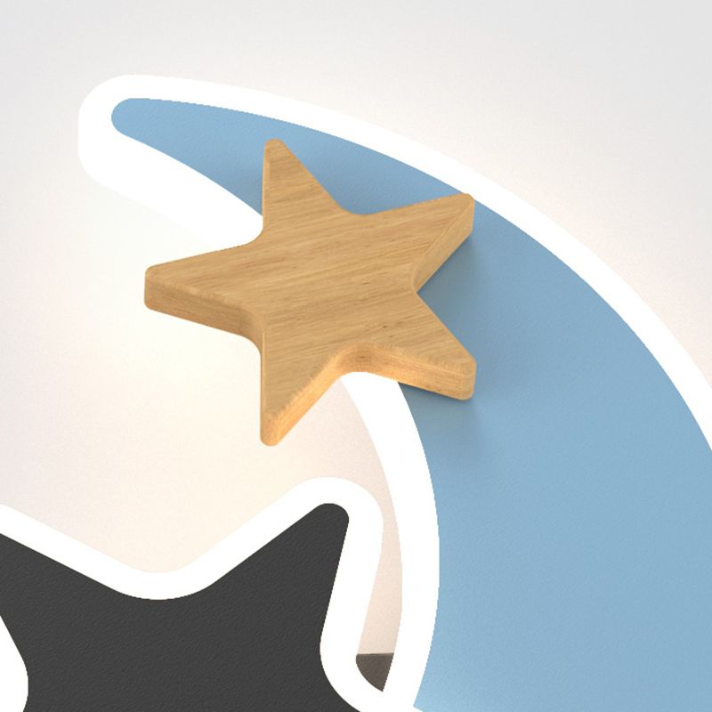 Modern Style Unique Shape Wall Sconce Metal Wall Light for Children's Room