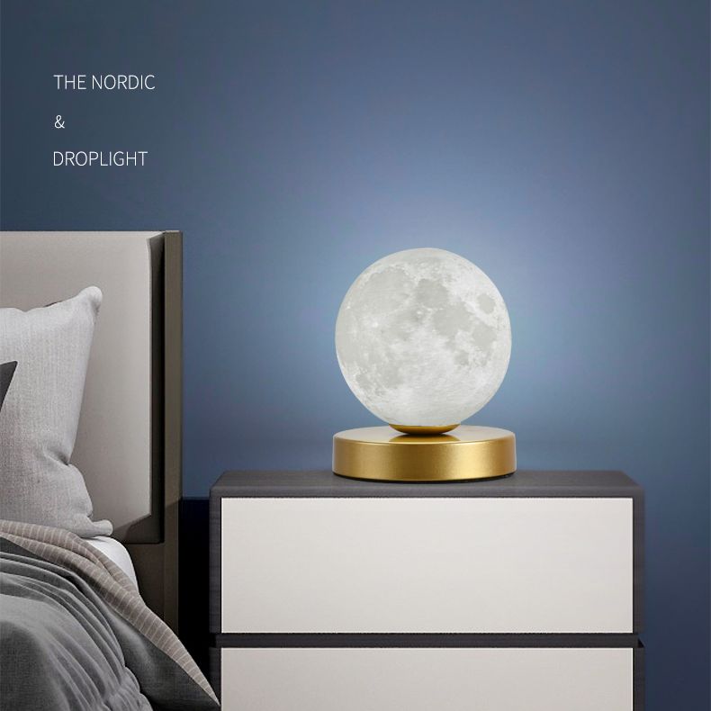 1-Licht-Globus-Tischlampe Modernes Glas Tischlicht