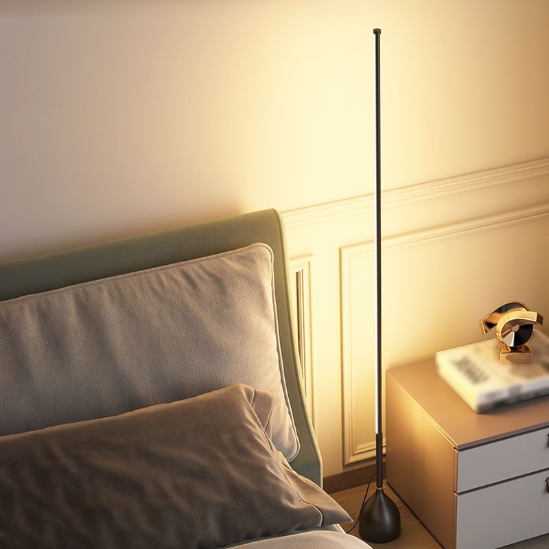 Moderne Bodenleuchte Form LED -Bodenboden Lampe mit Kieselgel Schatten für Schlafzimmer