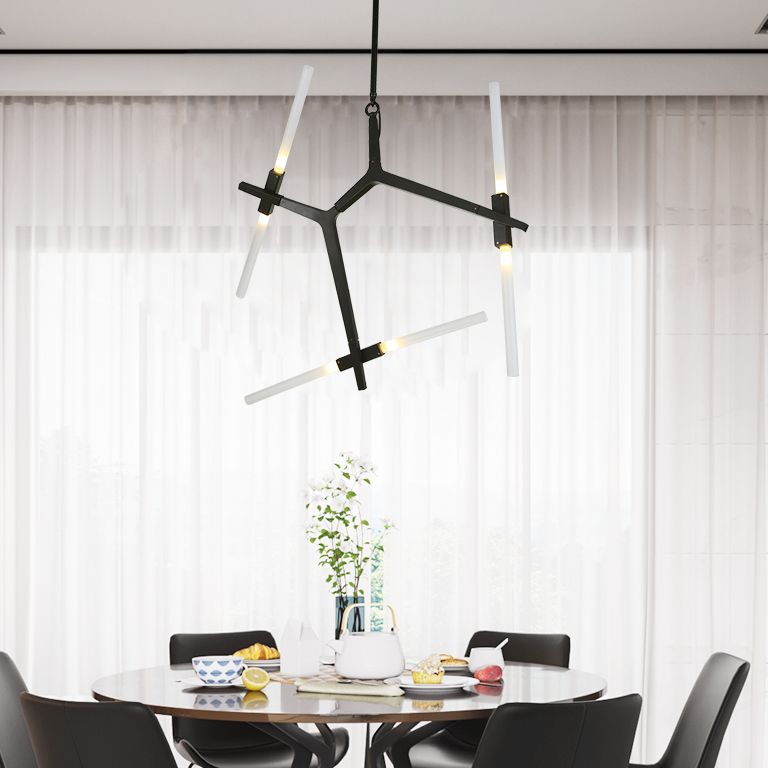 Postmodern Metal Chandelier Branch Shape Chandelier Pendant Lamps for Living Room