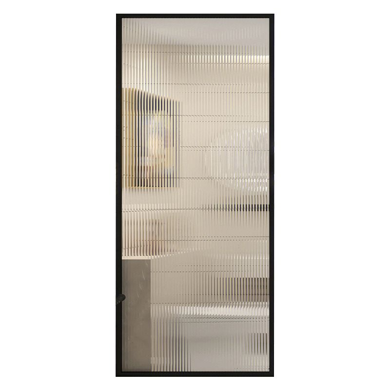 Black Fixed Shower Screen Full Frame Half Partition Shower Door