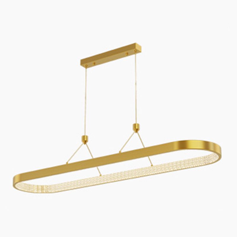 Style moderne de forme ovale ISLIDE ÉCLAIRAGE IDE METAL 1 PENDANT ISLAND