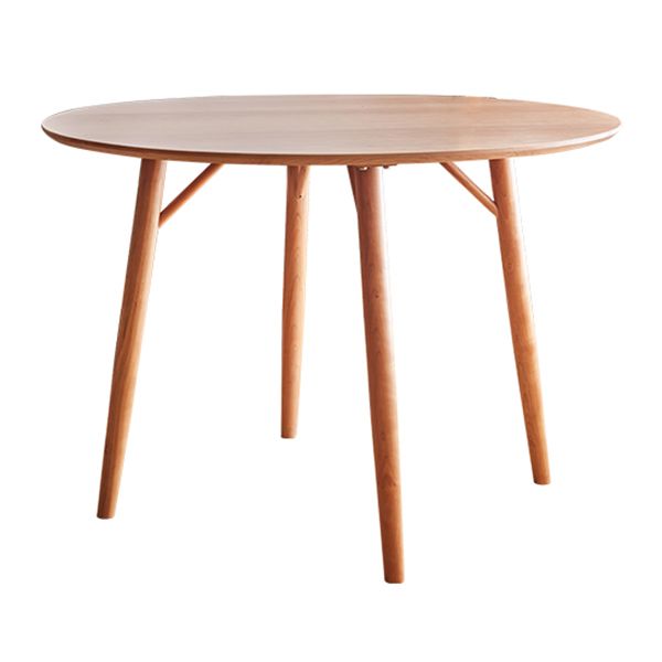 Massief houten dinettetafel van 1,20 meter, moderne eettafel rond voor thuis