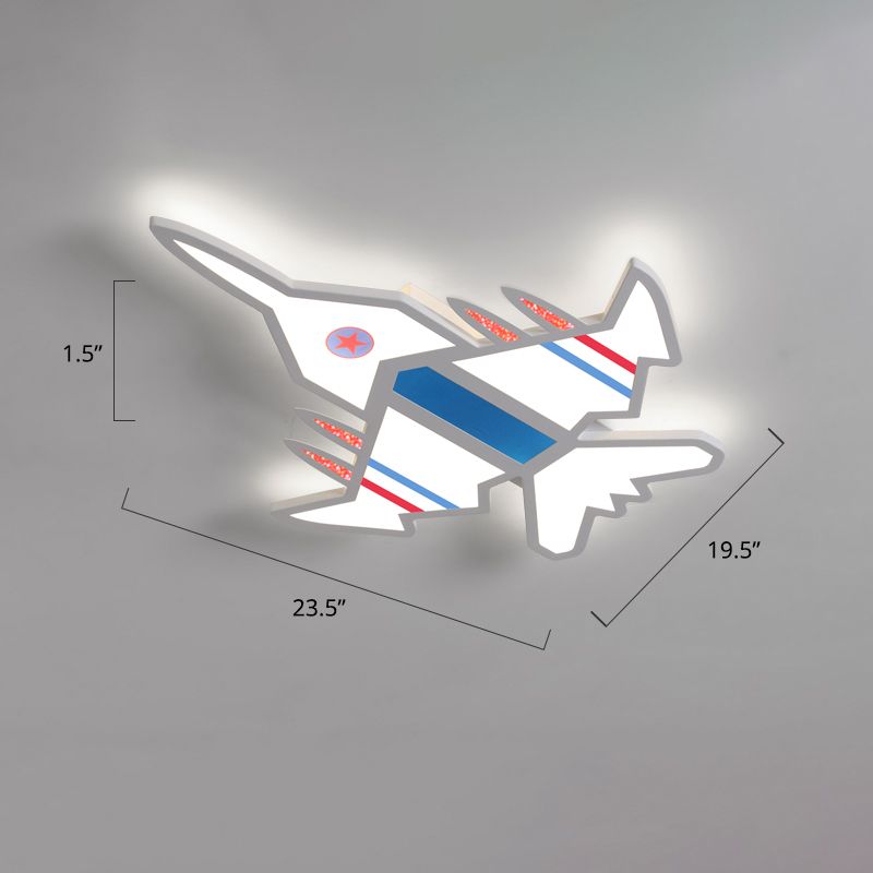 Avion à chasse d'eau LED LED CHILRENS CHAMBRE ACRYLIQU