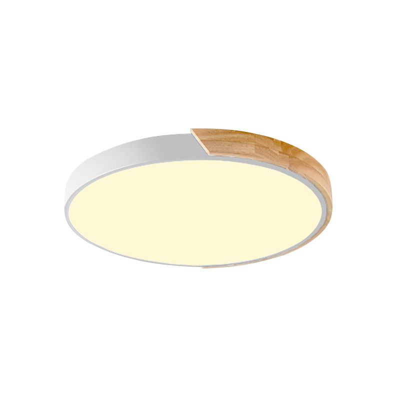 Macaron Loft Circle Plafonnier LED en acrylique pour la maternelle