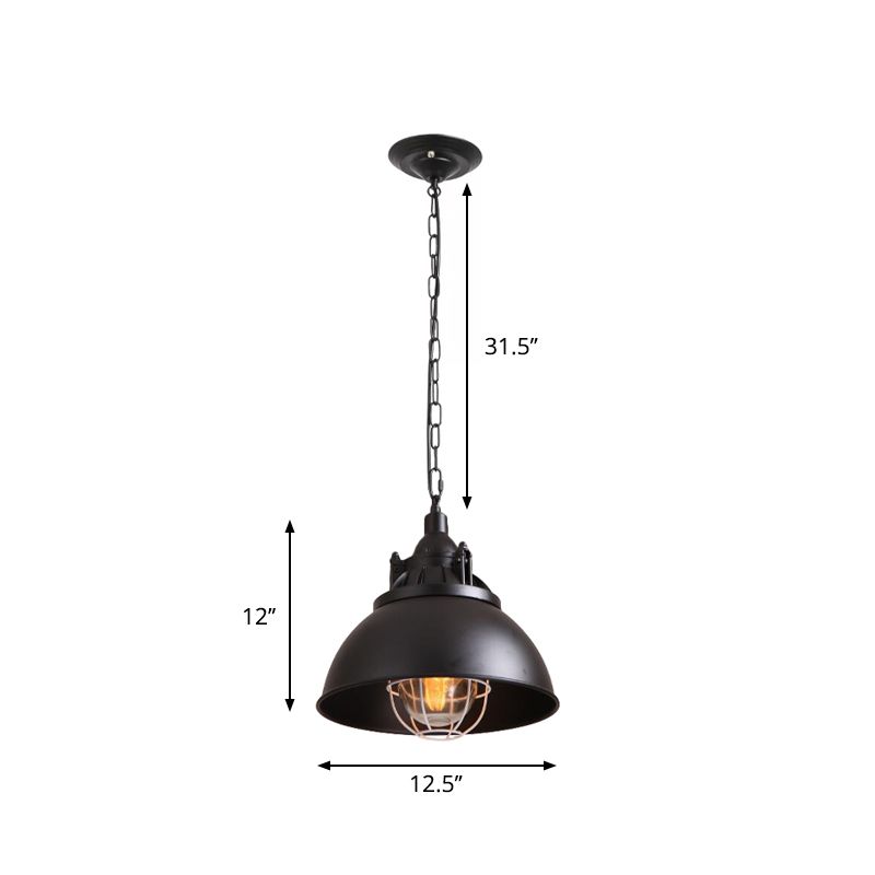 1 tête d'éclairage de pendentif métal