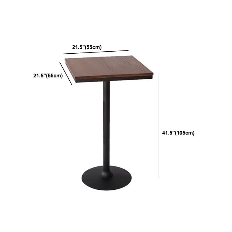 Industrial Wood Bar Table Set  1/2/3/4/5 Pieces Fixed Counter Set