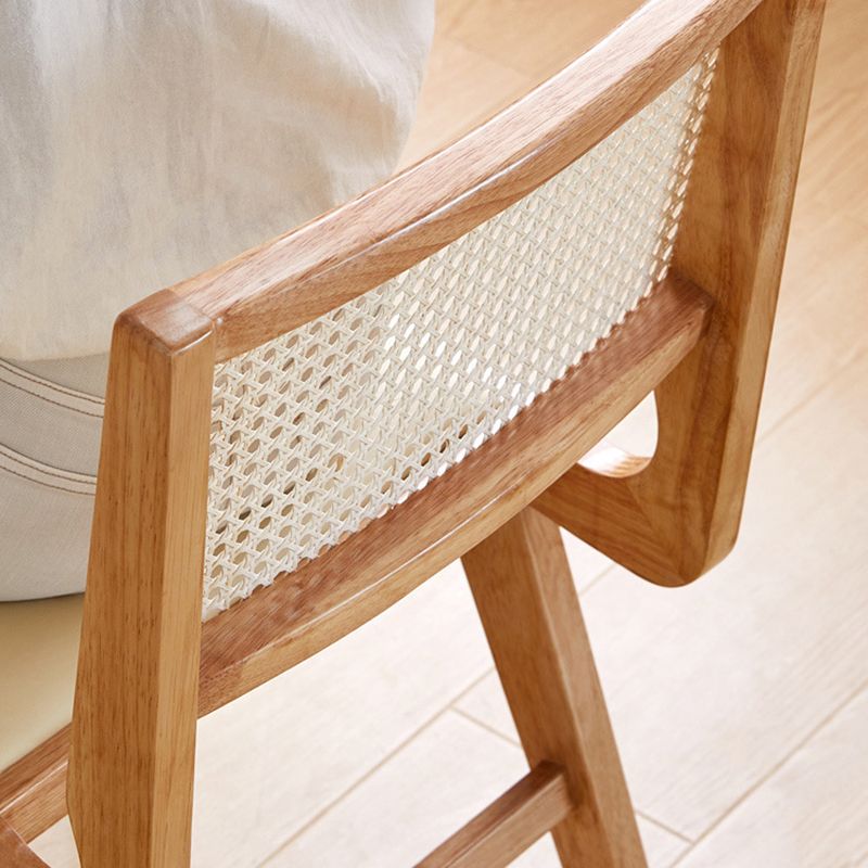 Solid Wood Cane Back Chair Home Indoor Contemporary Dining Chair