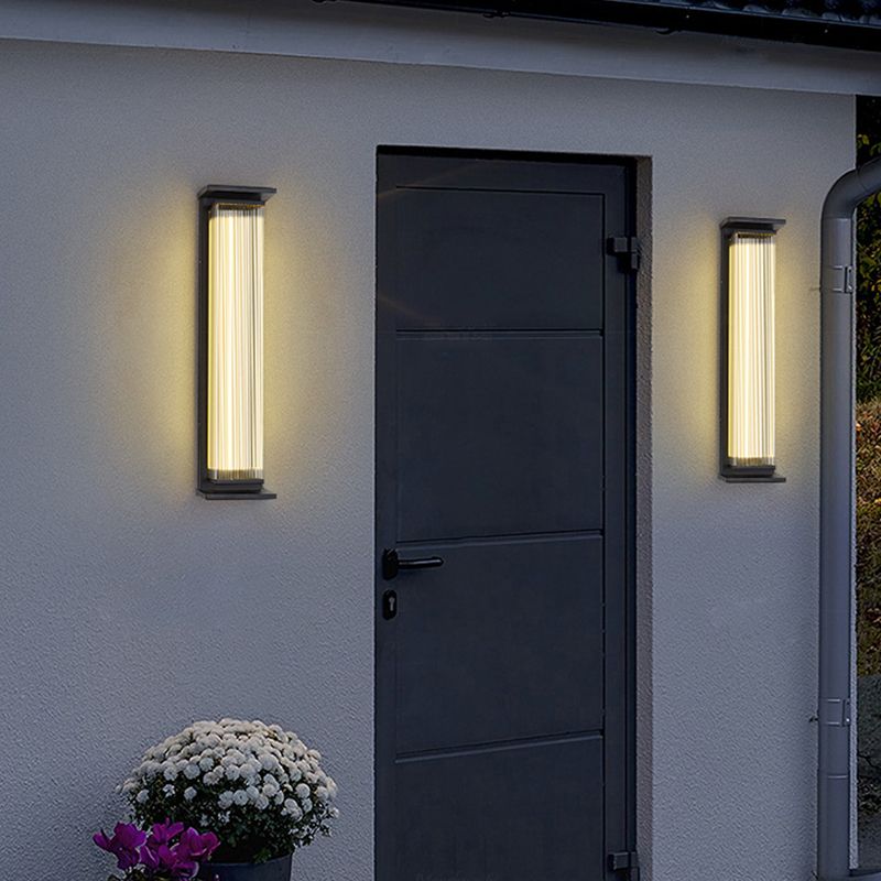 Waterproof Wall Lamp Modern LED Wall Mount Lamp with Acrylic Shade for Garden