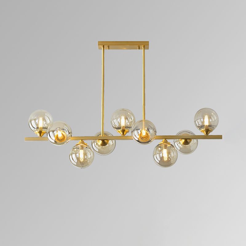 Globe Island Lighting Fixtures Modern Glass Pendant Lighting