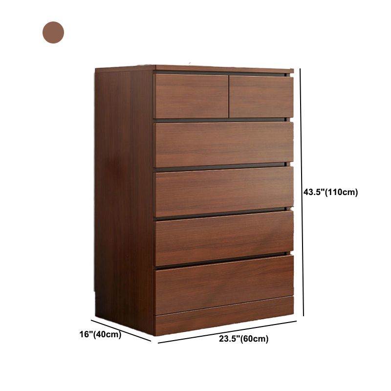 Wooden Accent Chest with Drawers Rectangle Contemporary Chest