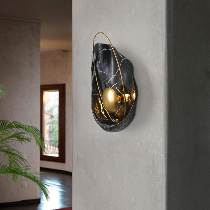 Modern Wall Lamp Nordic Style Resin Wall Mount Lighting for Sitting Room