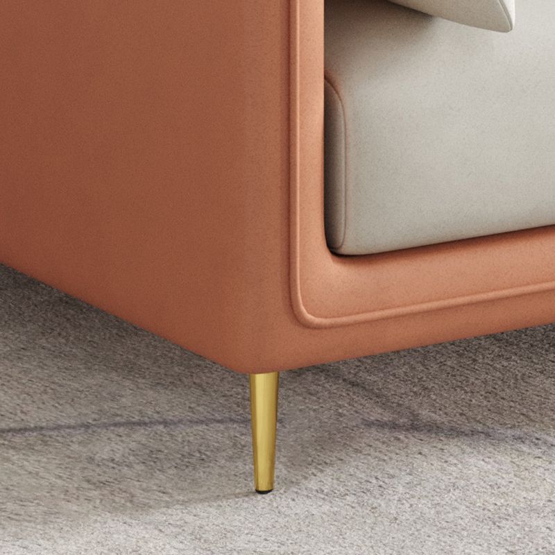 3-seater Contemporary 33.86"H Faux Leather Anti-water Square Arm Sofa