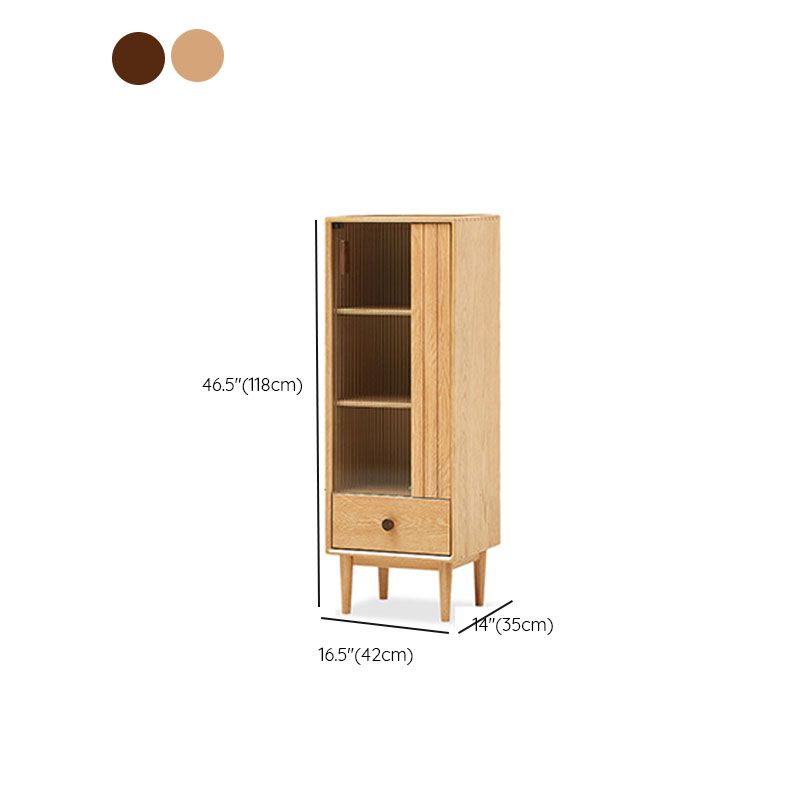 Wood 1 - Drawer Contemporary Accent Cabinet Contemporary with Straight Legs