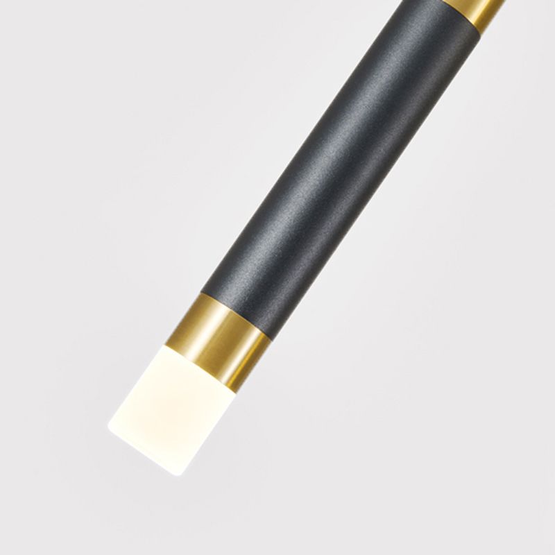 Luce a ciondolo a LED LED LINEARE BLACE LUCE MODERNA CONTRO CONTRO CHE STRANTE LUCE DA ACRILICA