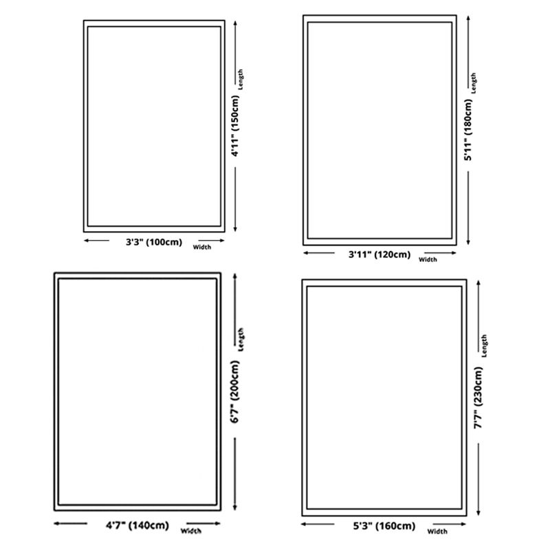 Grey Modern Area Carpet Slid Color Polyester Area Rug Washable Easy Care Rug for Living Room