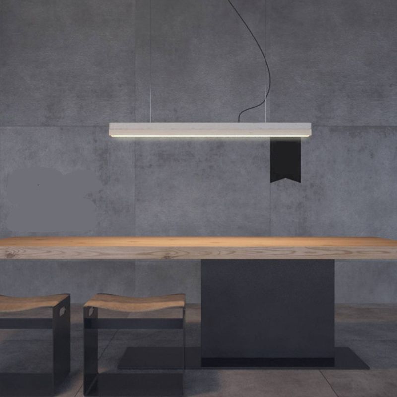 Natural Top Rectangular Table Solid Wood Dining Room Table with Metal Base