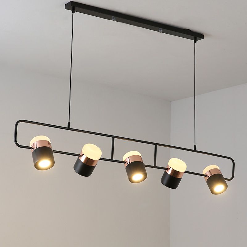 Modern Style Cylinder Pendant Lights Metal Hanging Pendant Lights