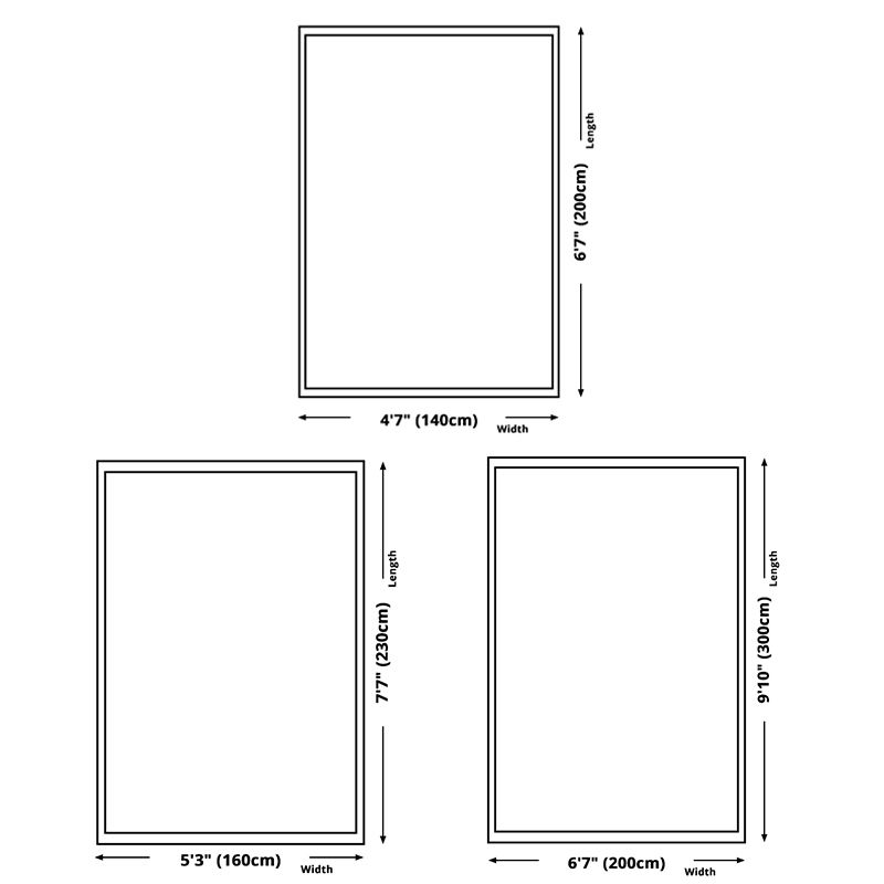 Dark Blue Modern Rug Polyester Flowers Indoor Rug Non-Slip Backing Rug for Living Room