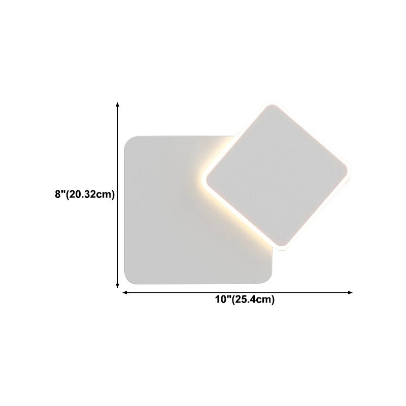 Modern Style Geometry Shape Wall Sconce Metal Light Sconces for Bedroom