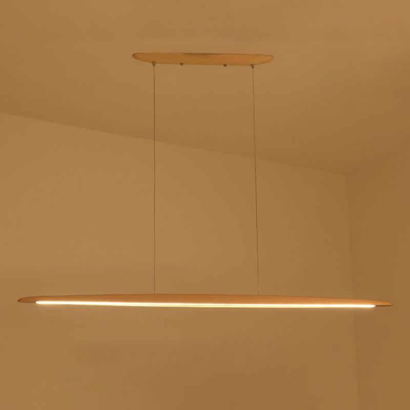 Luci a ciondolo da cucina moderna Lampaggio di illuminazione isola lineare in metallo