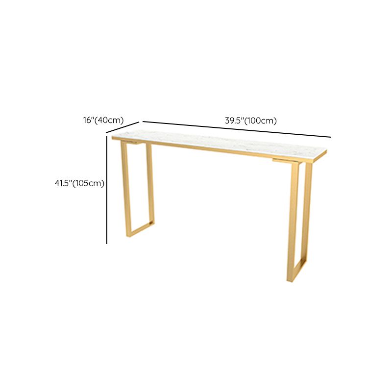 Rectangle Pub Height Dining Table Glam Bistro Bar Height Cocktail Table