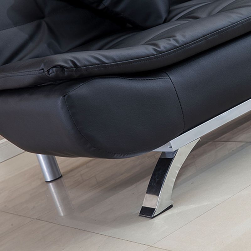 Kunstleder modernes Sofa armloses 33 -Zoll -Sofa für Wohnzimmer