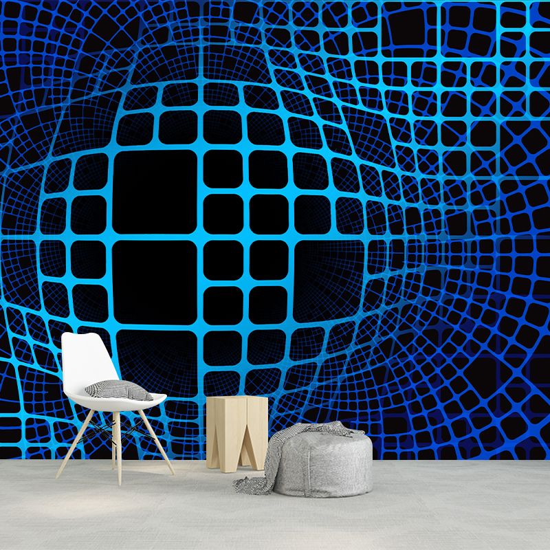 Geometry Mural Wallpaper Personalized Size Wall Covering for Study Room