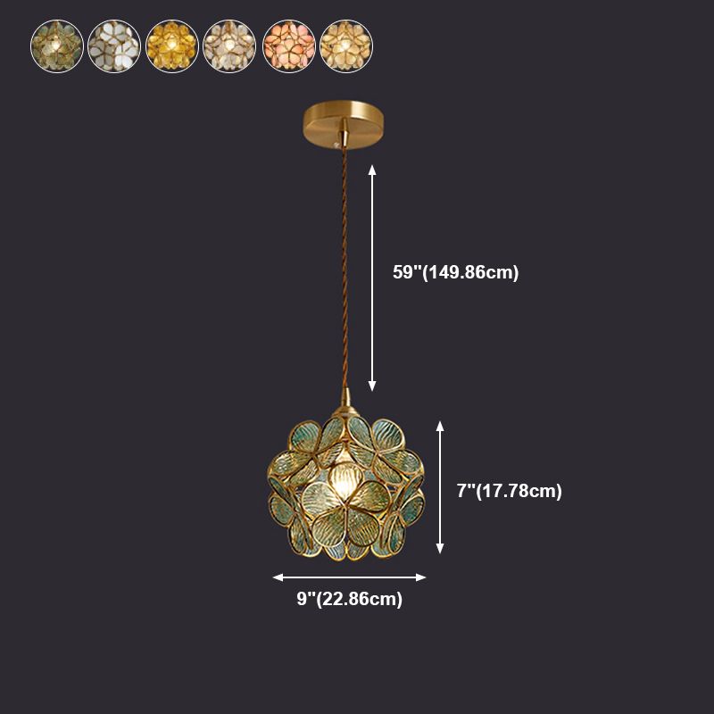 LED contemporain suspendu aux fleurs en forme de fleur